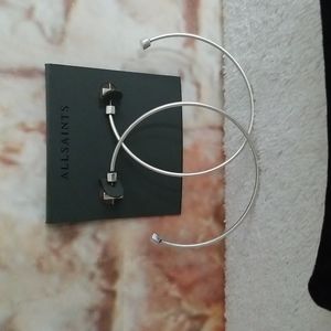 New ALLSAINTS Skinny Hoop Earrings